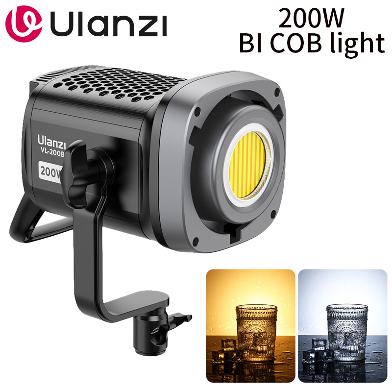 Photography Lighting App - Ulanzi VL-200Bi 200W двухцветный COB-видеосвет с