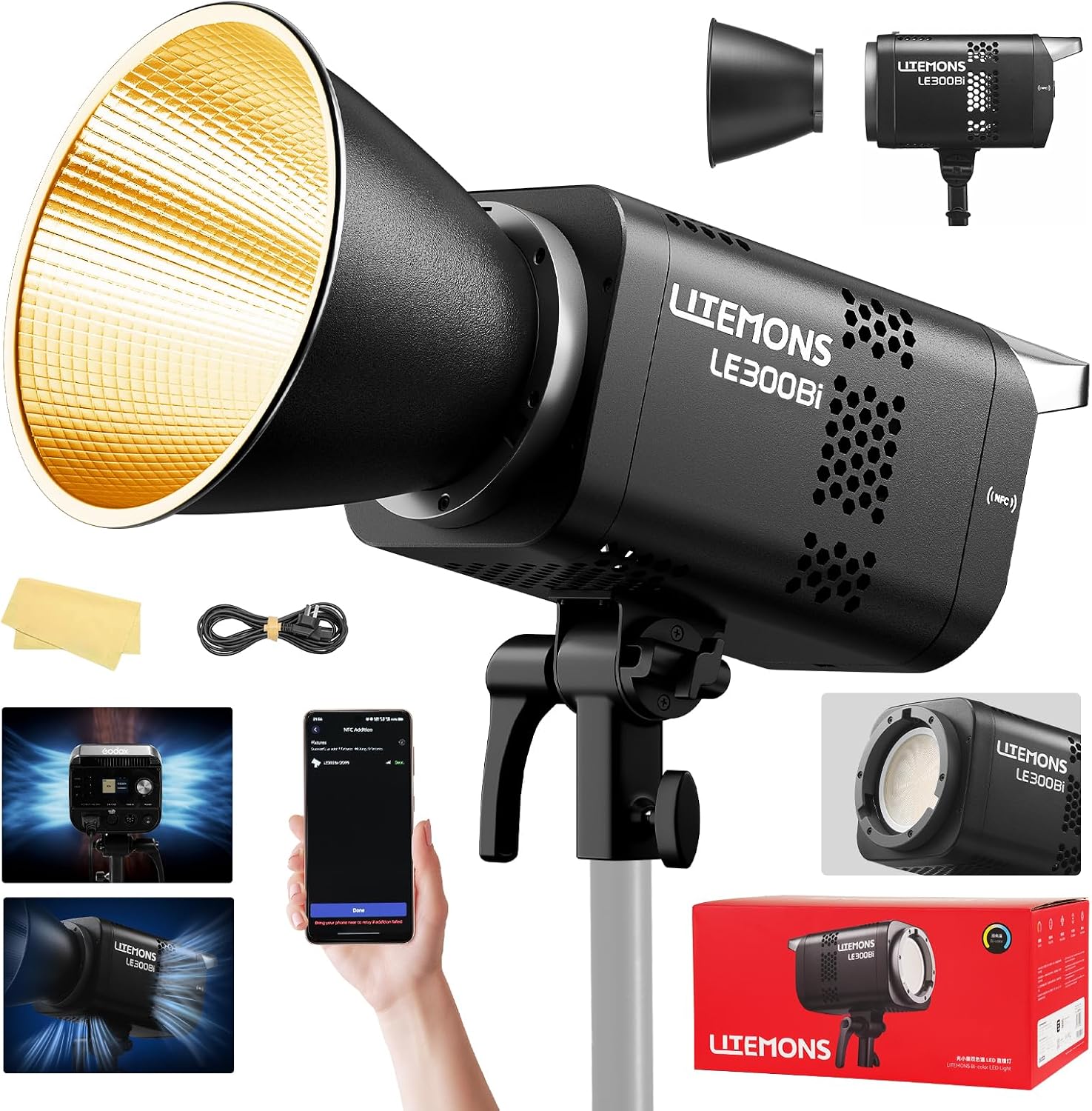 Photography Lighting App - Набор светодиодного освещения RGB для видеосъемки,
