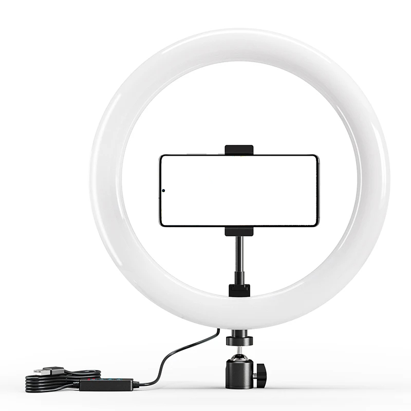 Photography Lighting Circle - 10-дюймовый светодиодный кольцевой светильник для селфи,
