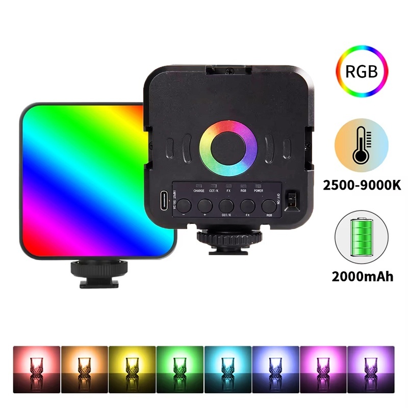 Photography Lighting Mount - Портативный мини-видеосвет RGB для фотографии, светодиодная