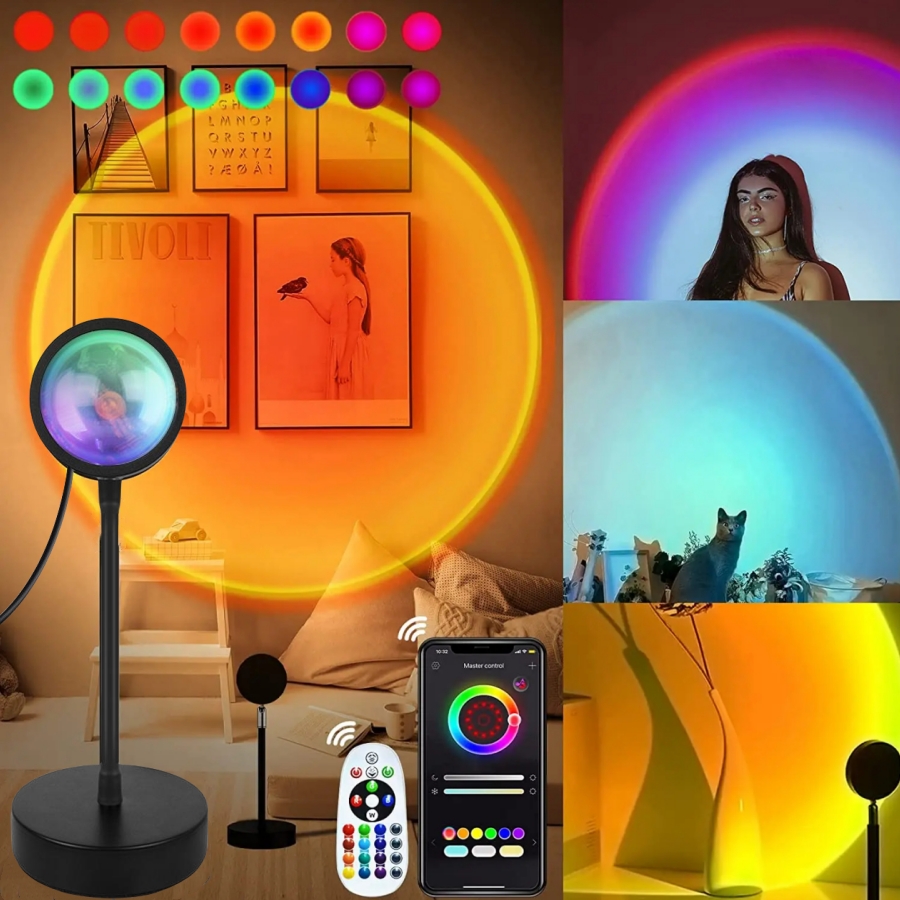 Умная лампа заката Tuya, свето – обзор и цена Photography Lighting App