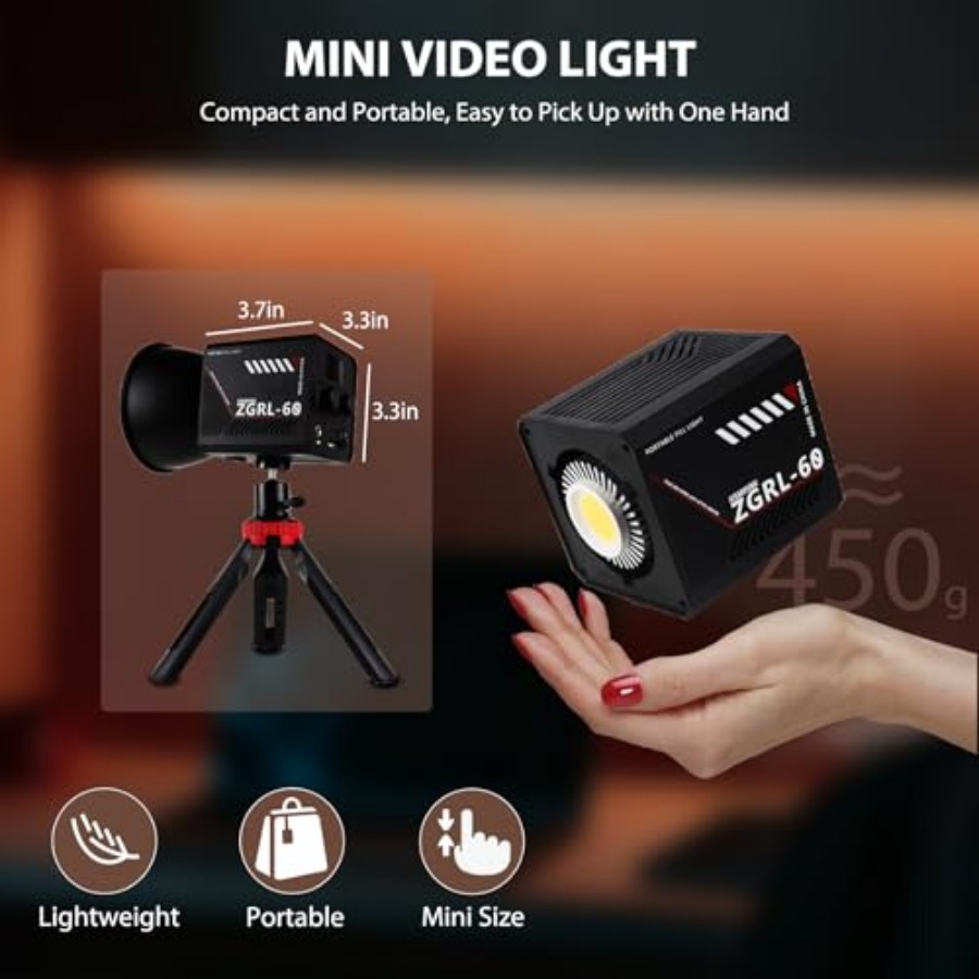 60-ваттный COB LED видеосветил – обзор и цена Lighting In Photography Studio