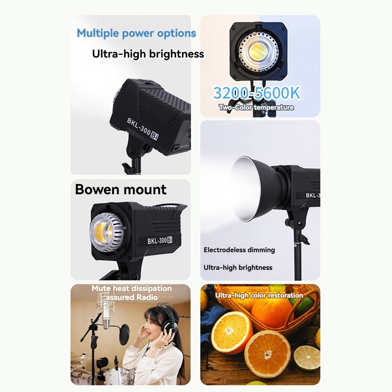 300W Bi LED видеосвет, постоян – обзор и цена Photography Lighting